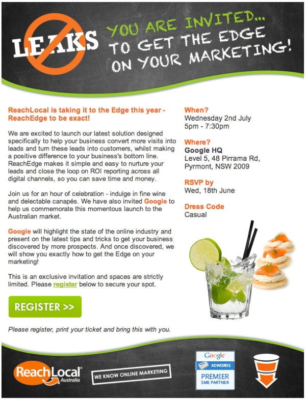 ReachEdge Event Invite