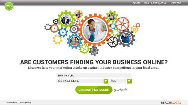 WPS Site Landing Page Mock