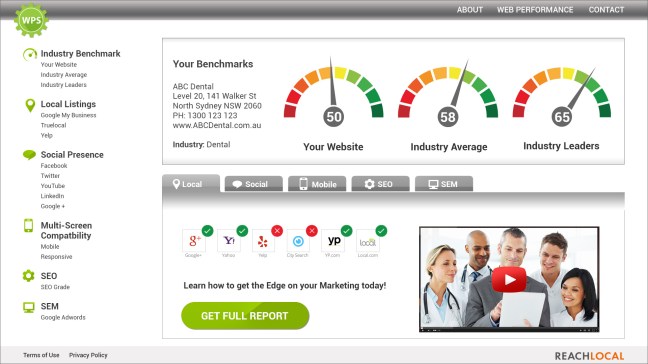 WPS Site - Report Page Mock